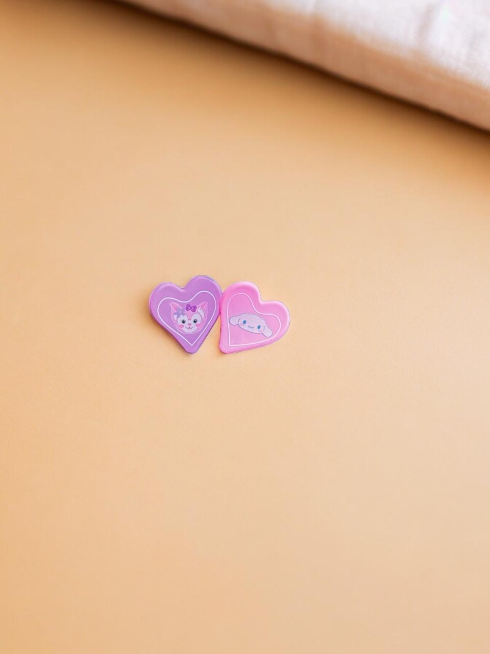 Hearts Aflutter: Mini Heart Claw Clip Set for Kids