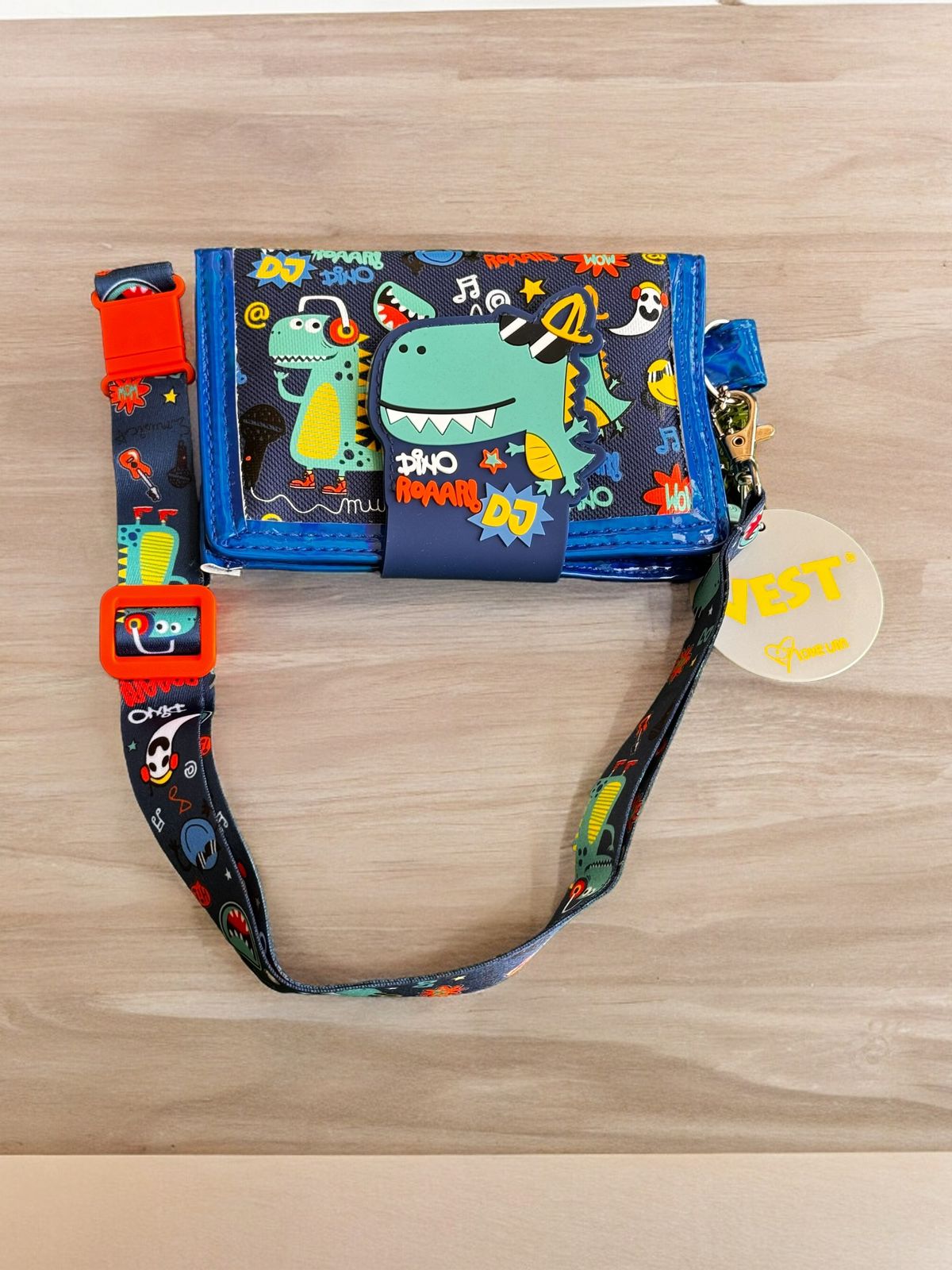 Colorful Canvas Crossbody Wallet
