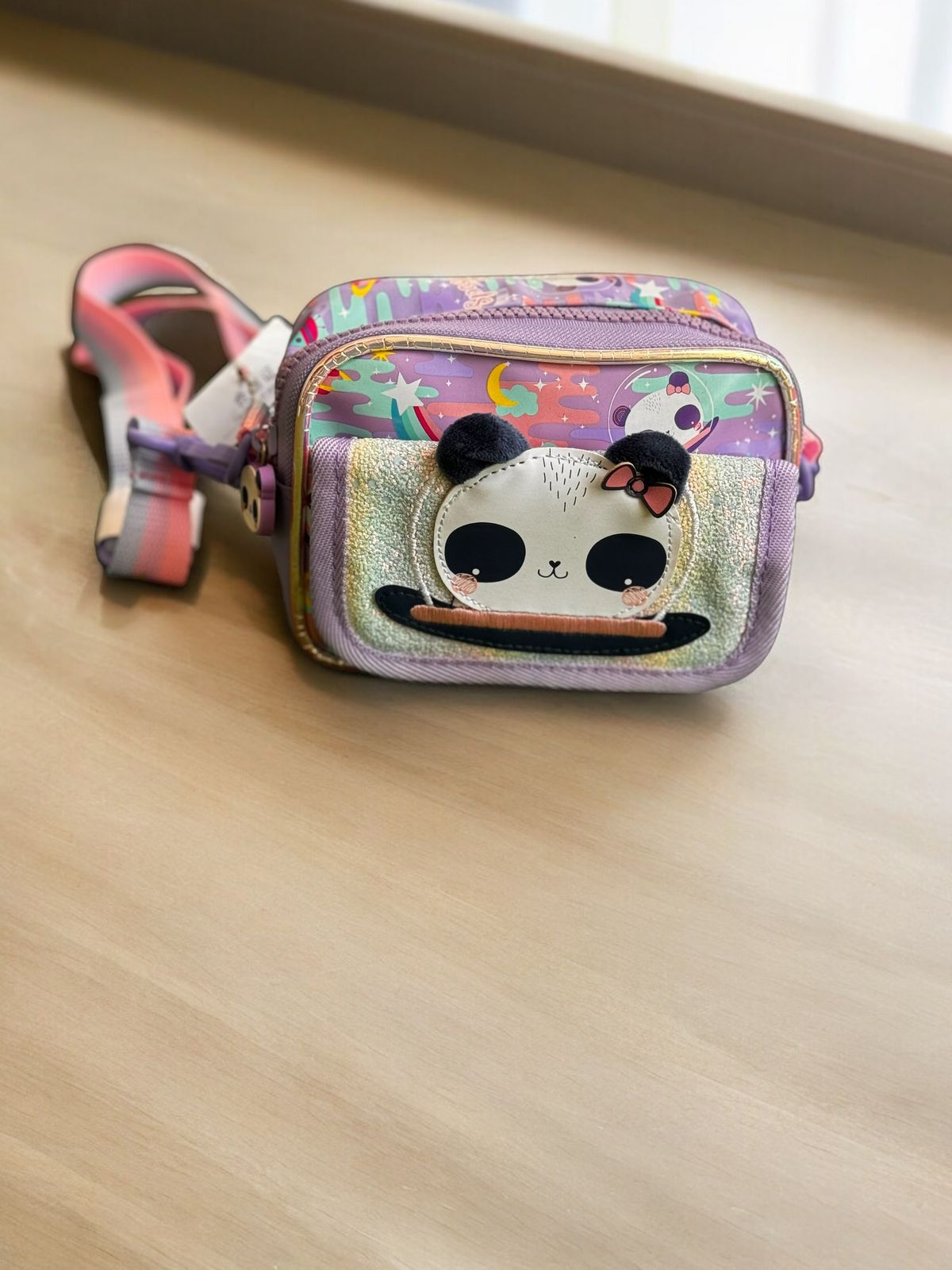 Glittery Fun for Kids: Sling Bags with Two Pockets!