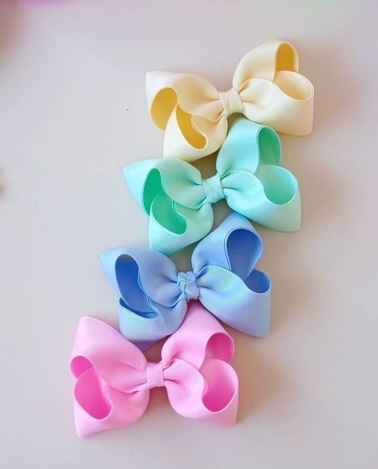 Layered Pastel Ribbon Bows