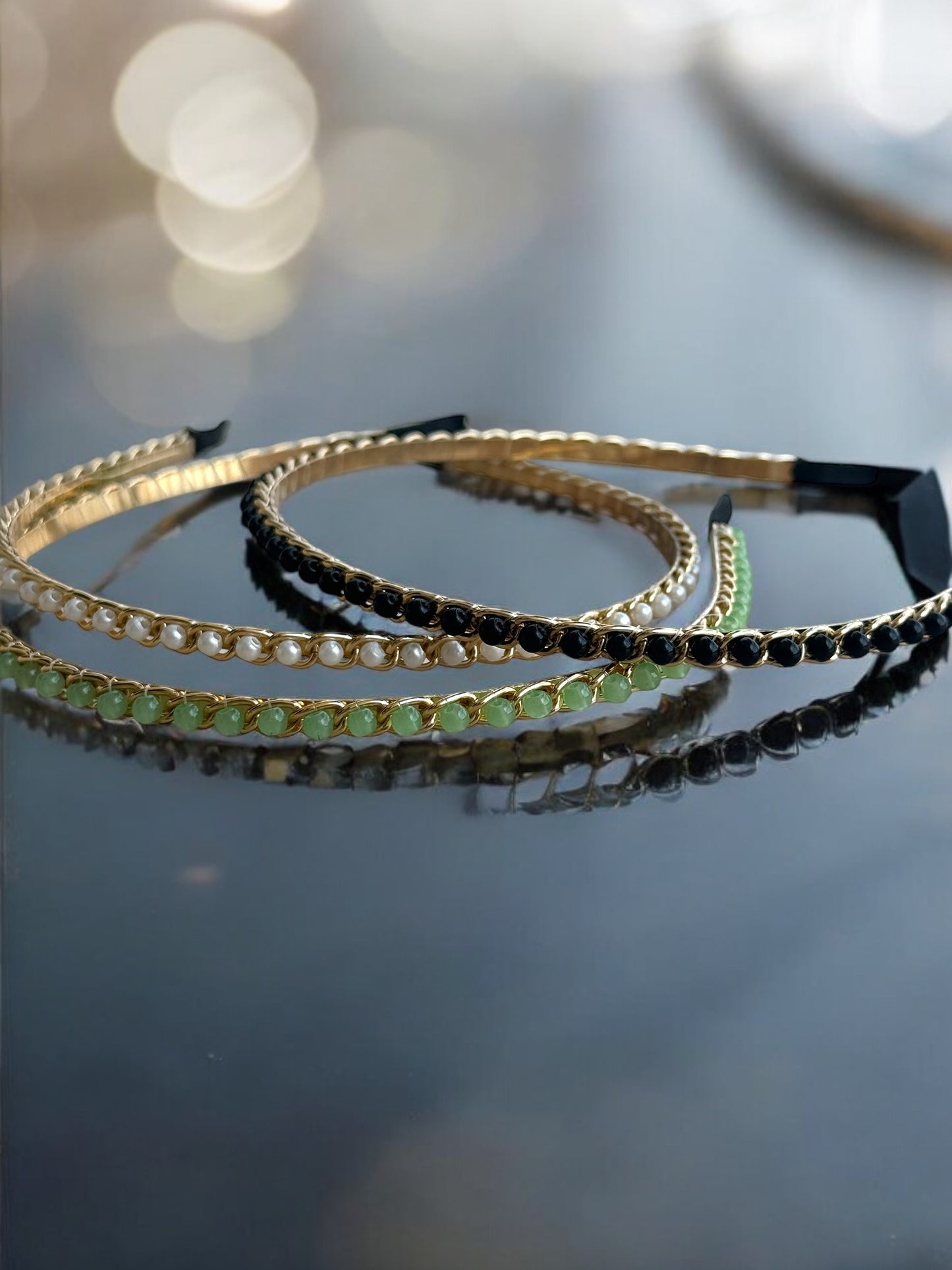 Black Stud and Metal Hairband
