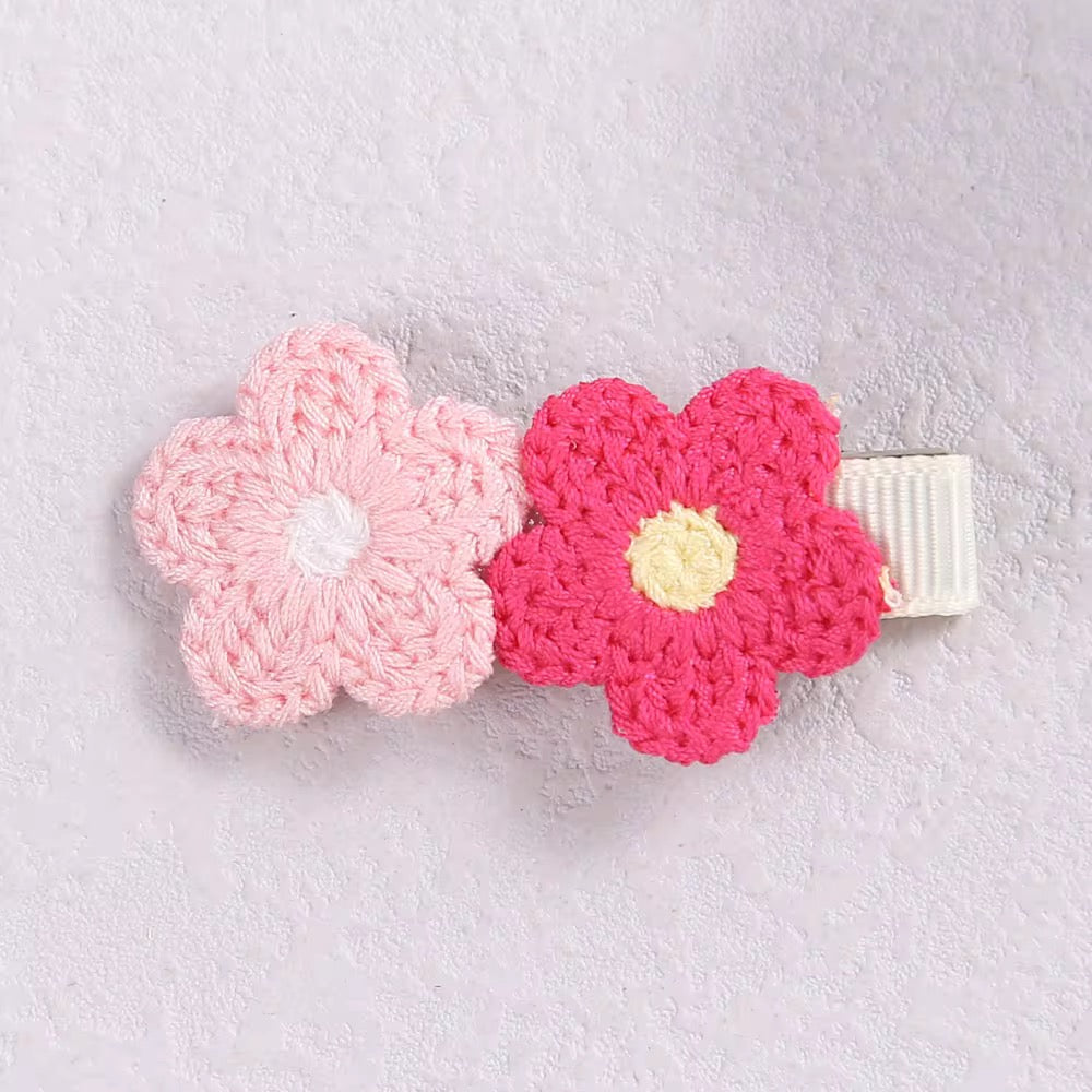 Meadow Bloom Crochet Snap Clip (Assorted Colors)