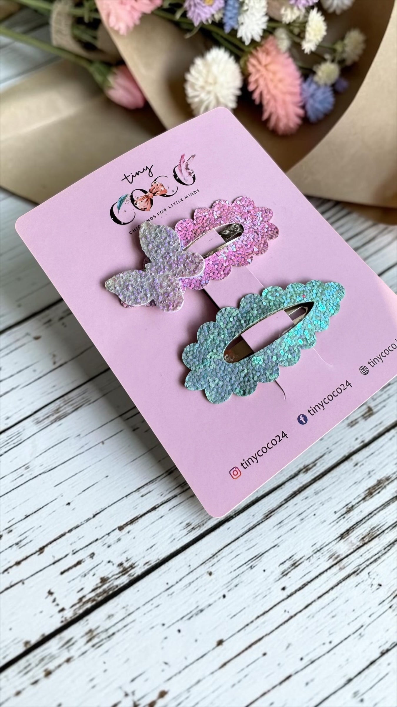 The Pastel Mermaid Glitter Snap Clips