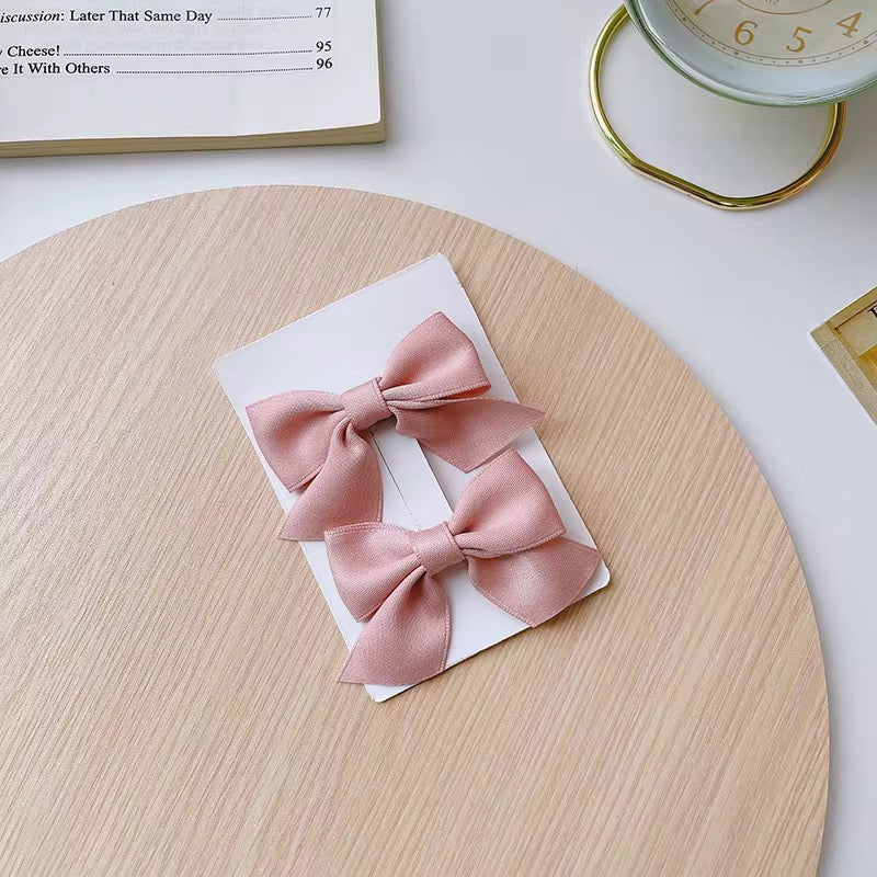 Dainty Satin Bow Pigtails