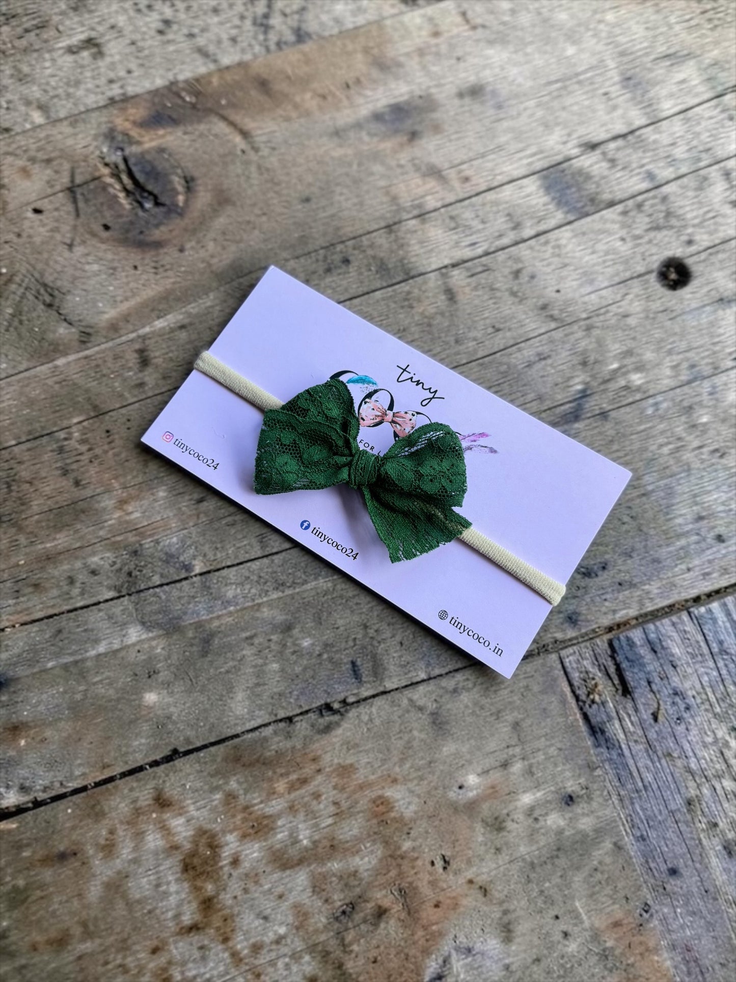 The Emerald Vintage Lace Headband