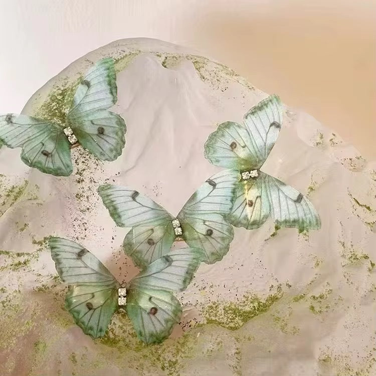 Enchanted Flutter Butterfly Hair Clips (Pair)
