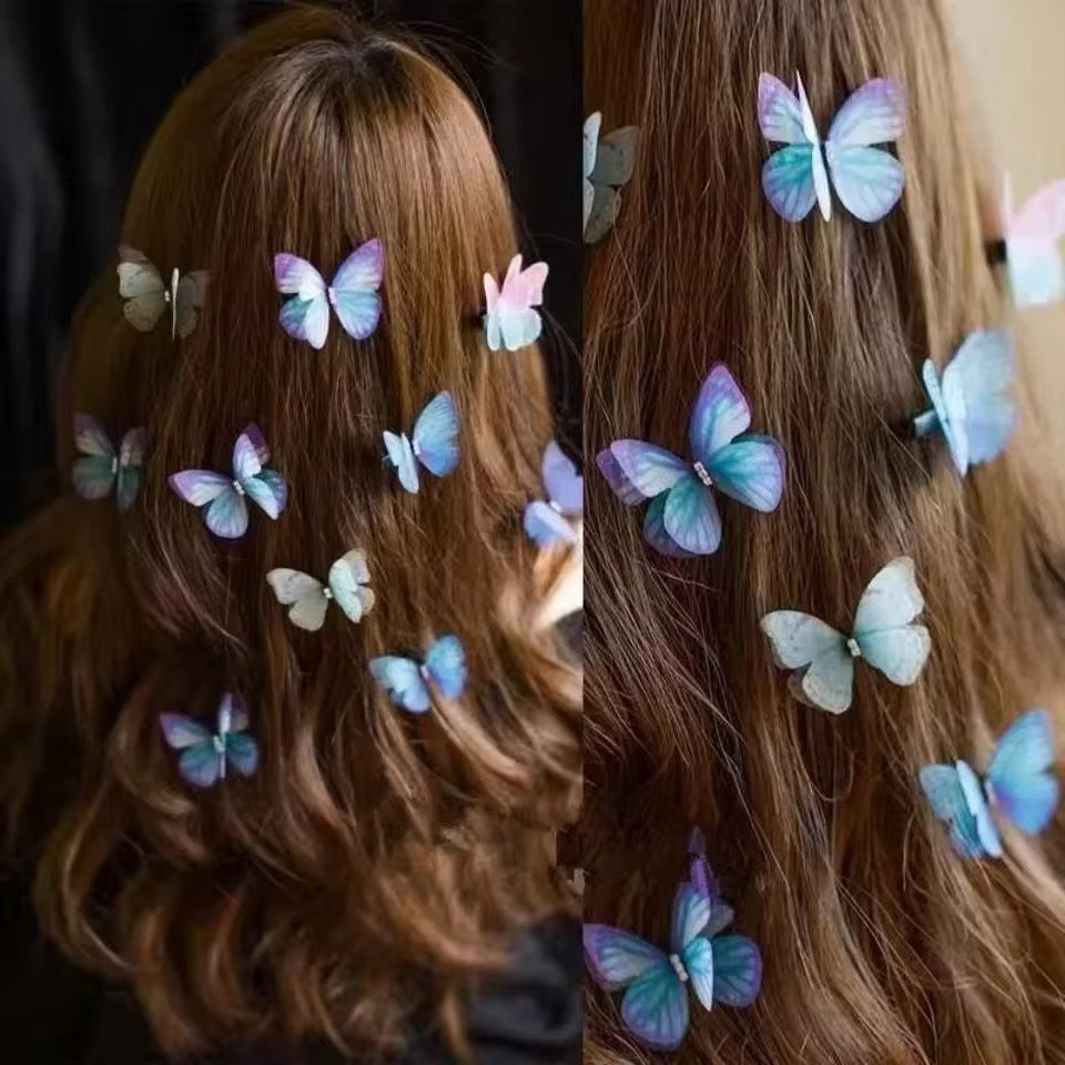 Enchanted Flutter Butterfly Hair Clips (Pair)