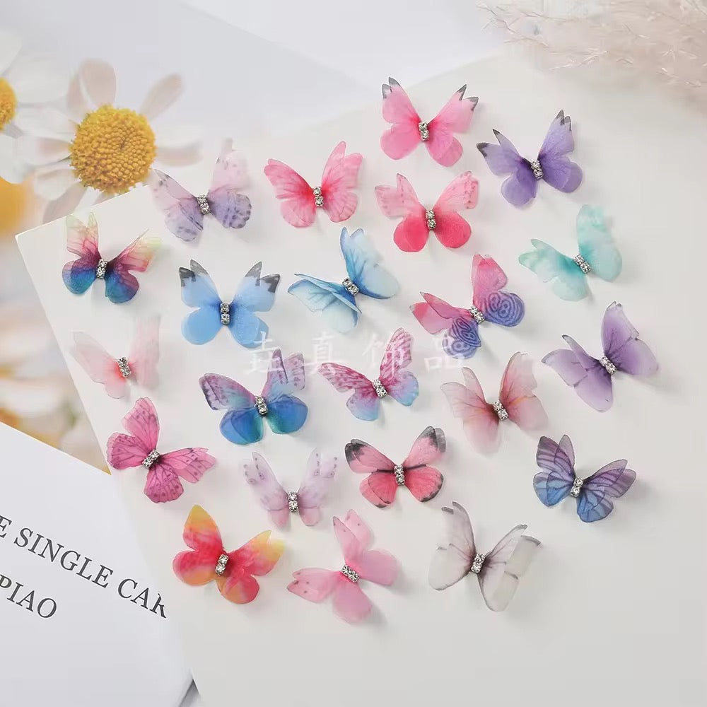 Enchanted Flutter Butterfly Hair Clips (Pair)