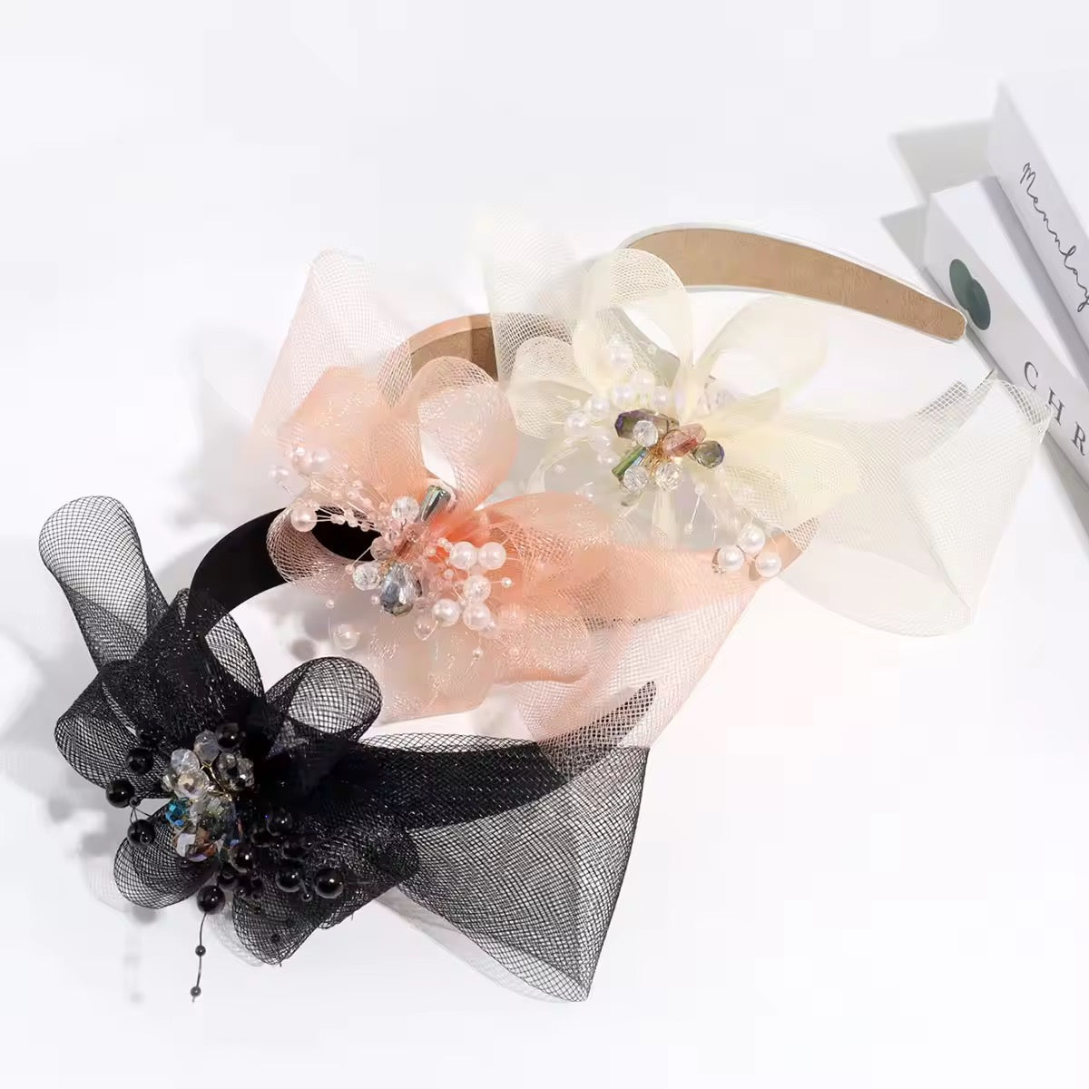 Princess Pearl & Mesh Headband