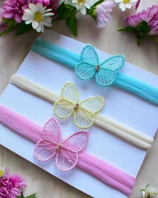 Sweet Butterfly Baby Headband
