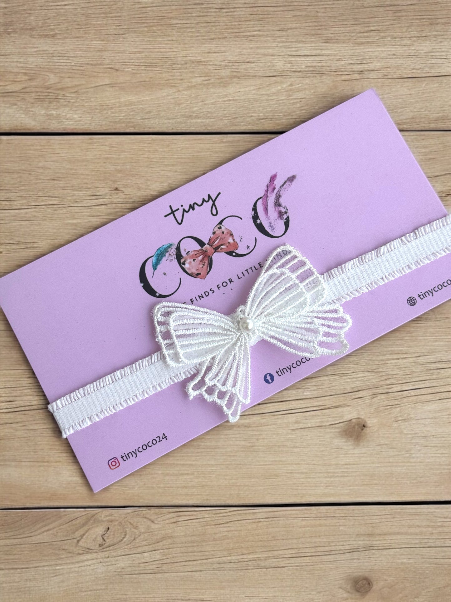 Butterfly Lace Baby Headband