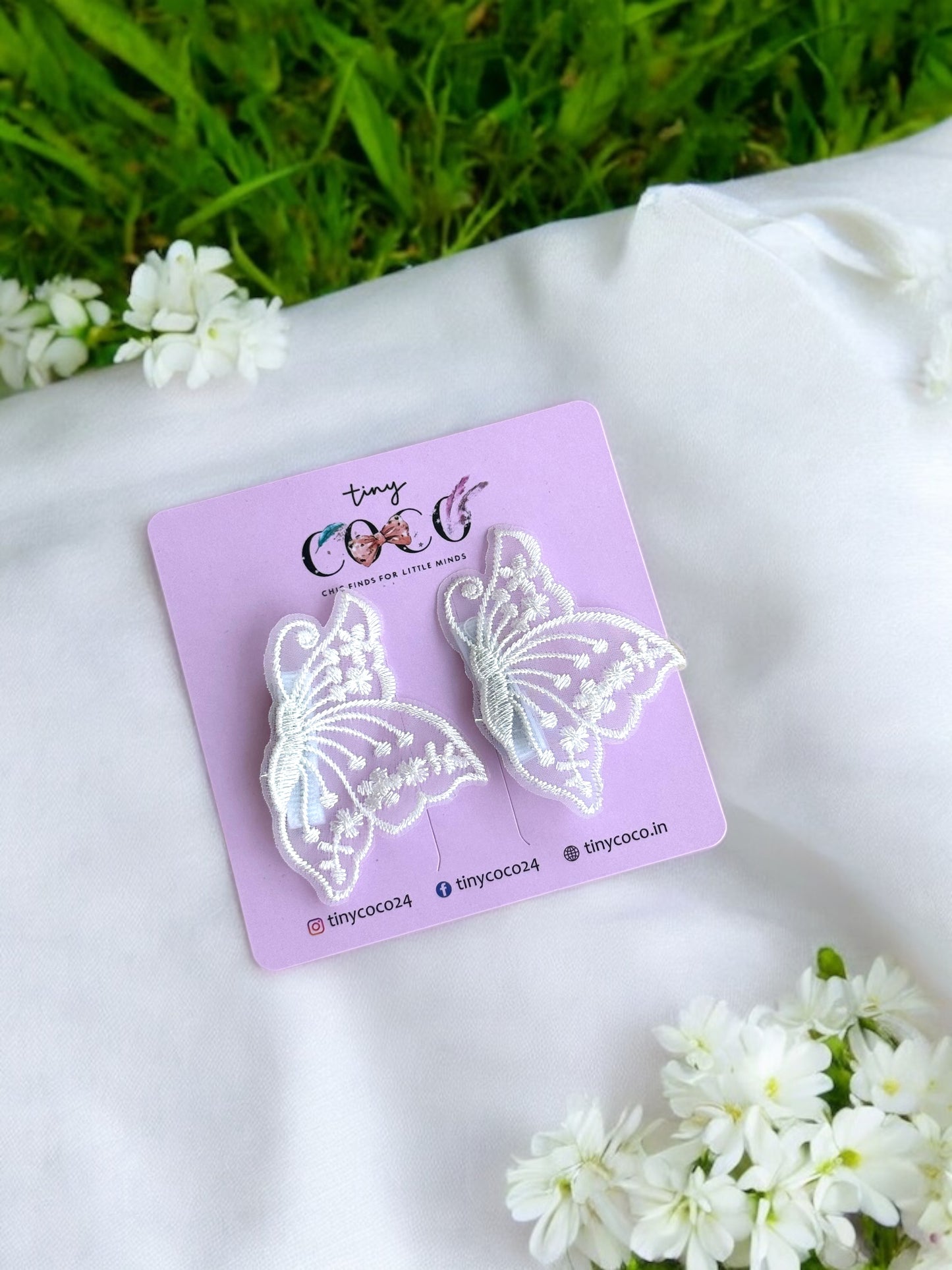 Butterfly Lace Hair Clip Set