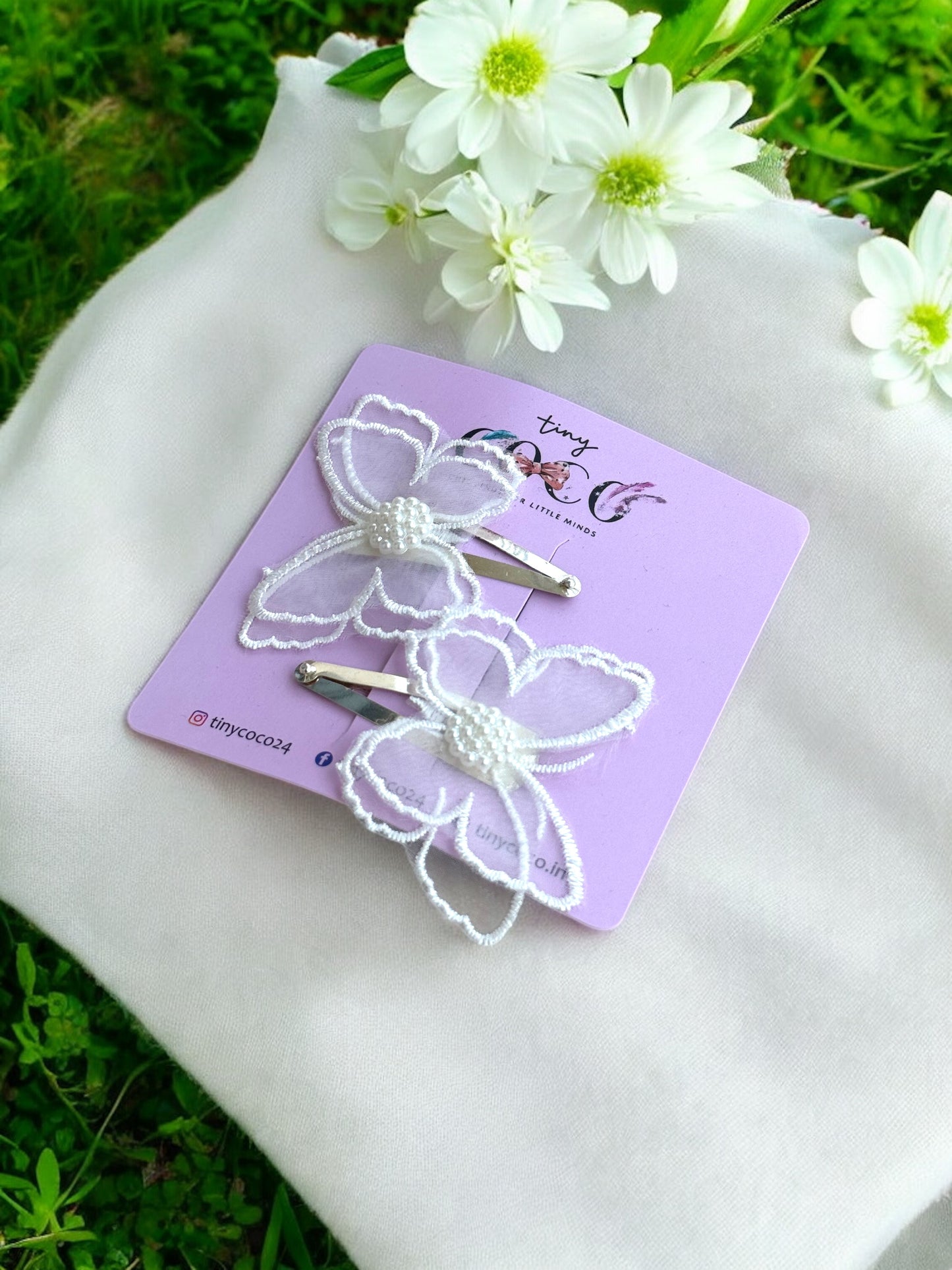 Subtle Sparkle Butterfly Clips