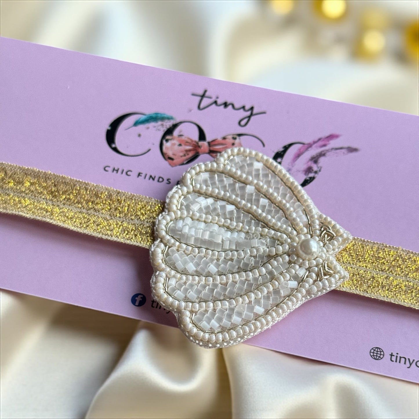 Golden Sparkle Festive Headband