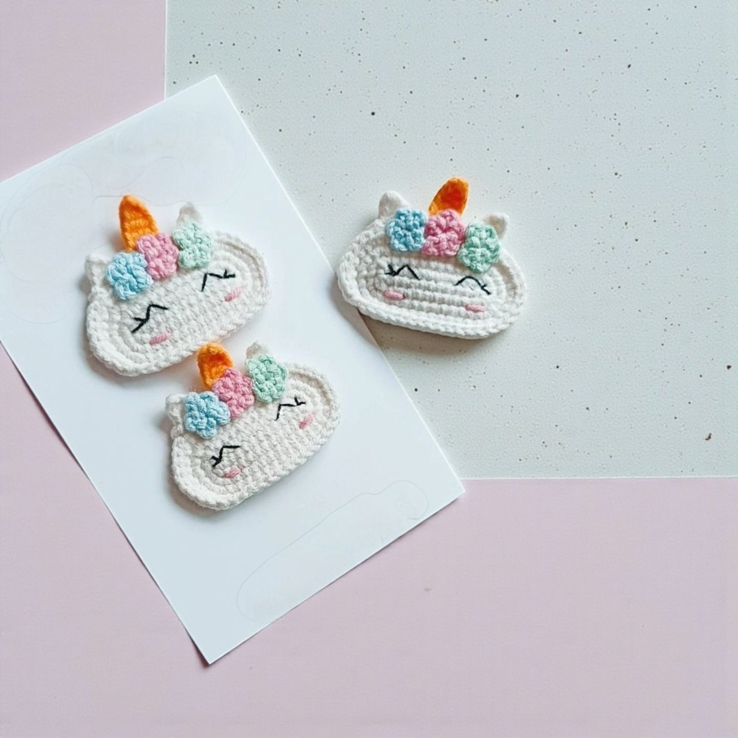 The "Snowy Sparkle" Unicorn Clips