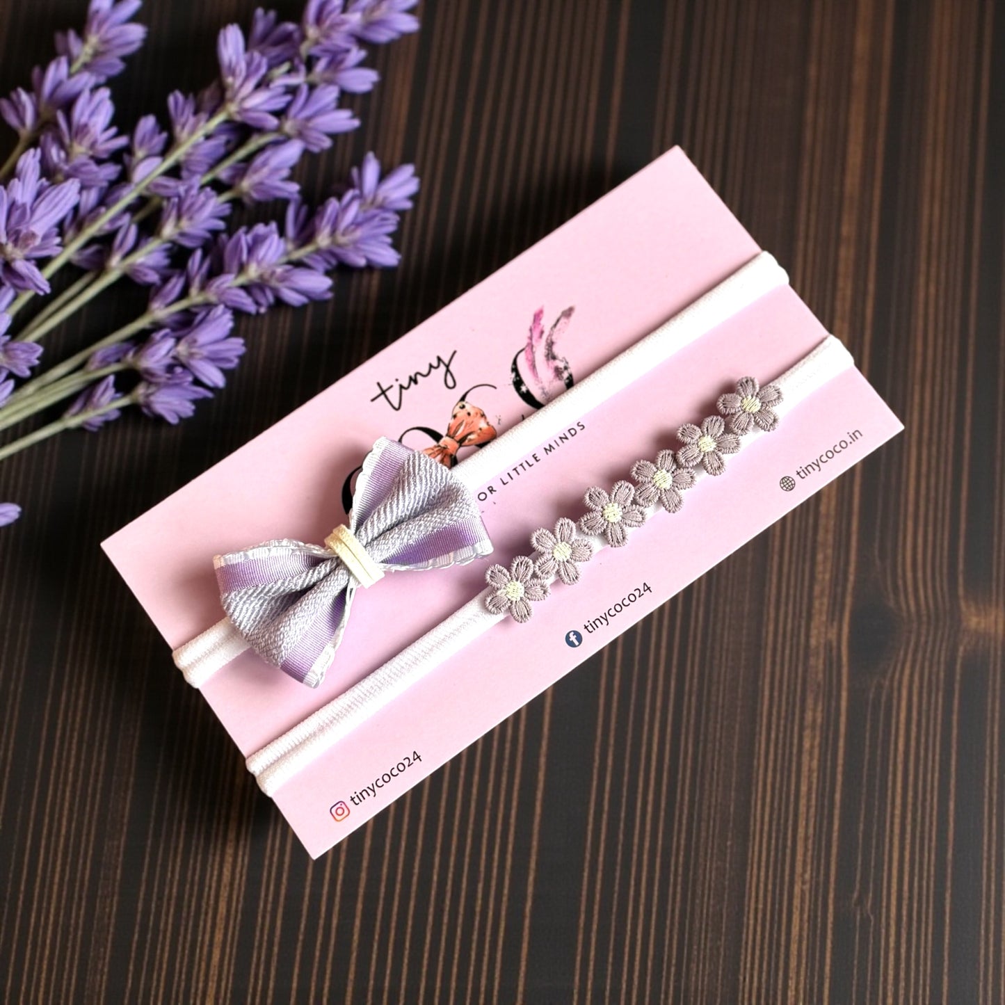The "Lavender Lane" Headband Duo