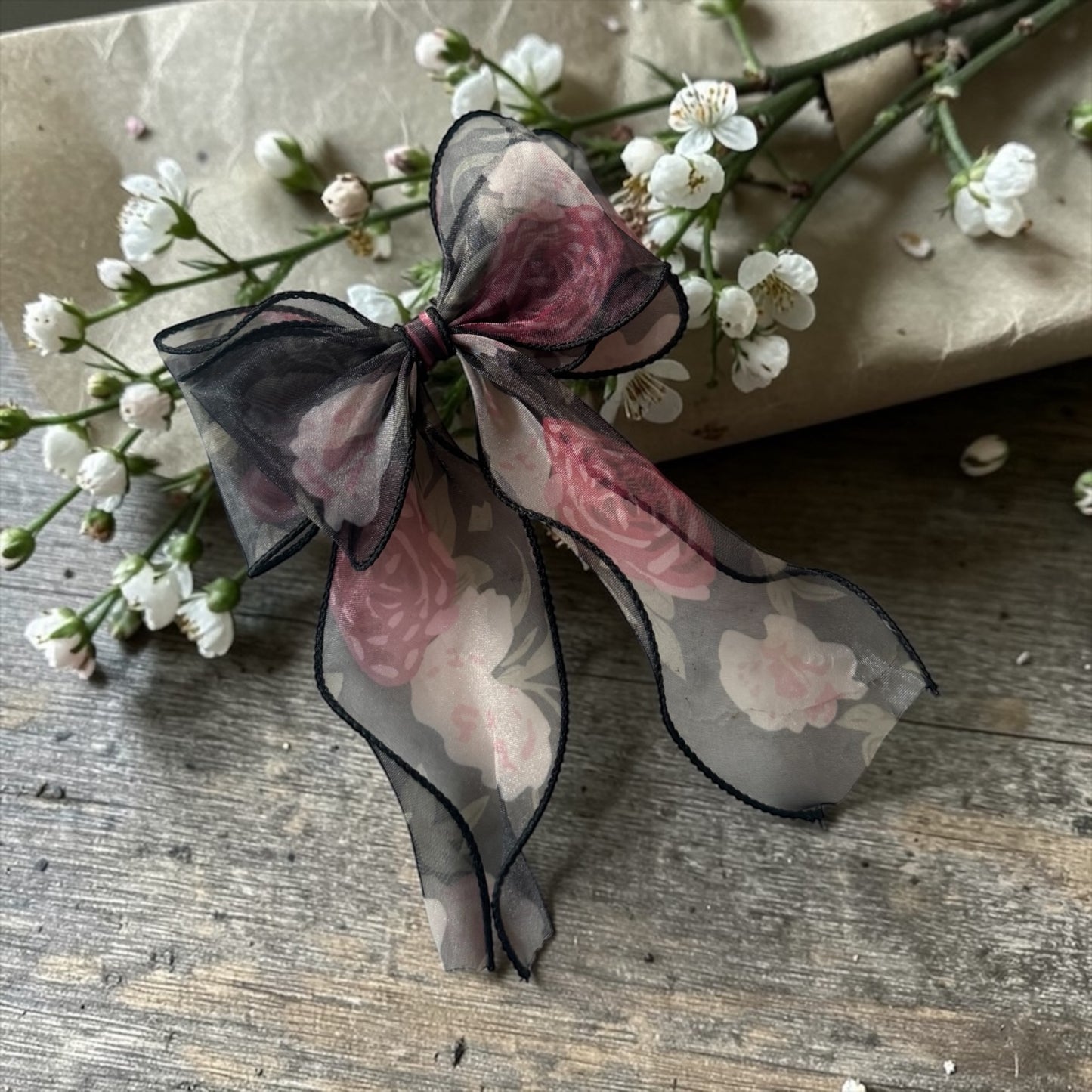 Enchanted Garden Organza Hair Bows