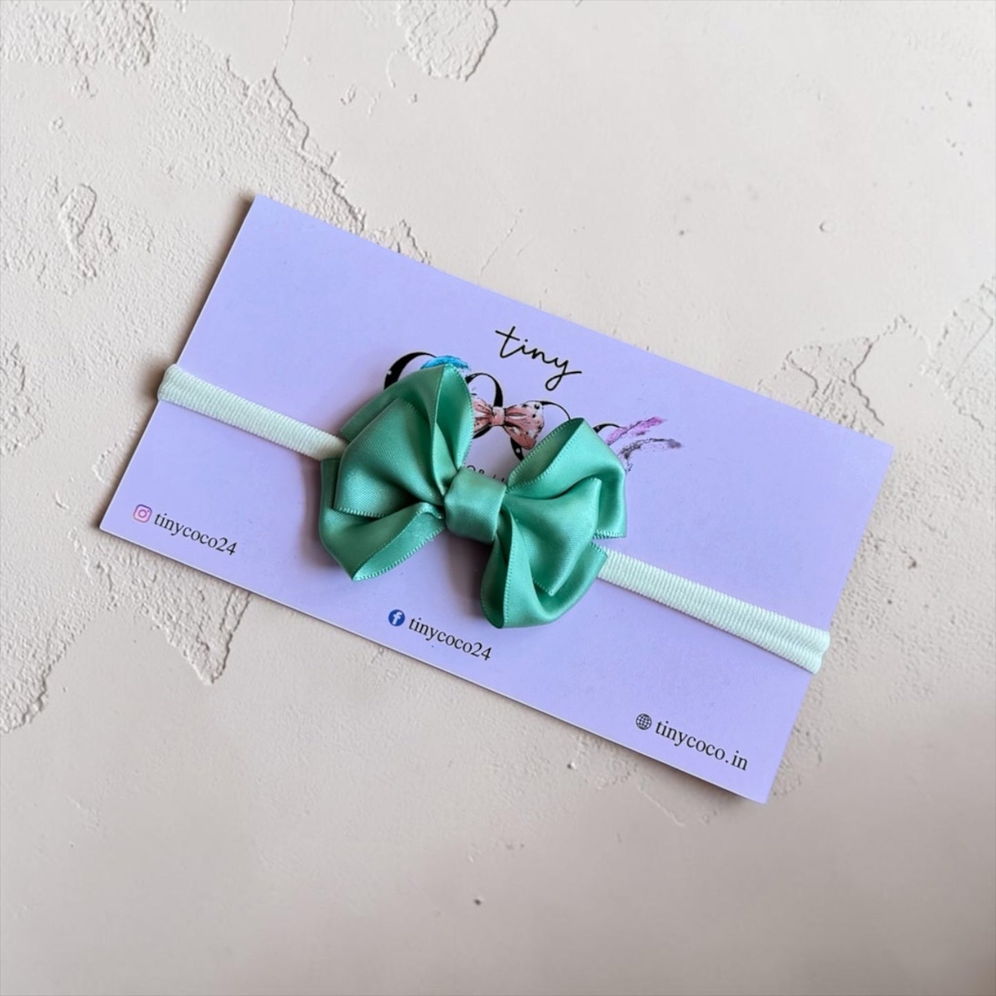 Silky Olive Green Ribbon Bow