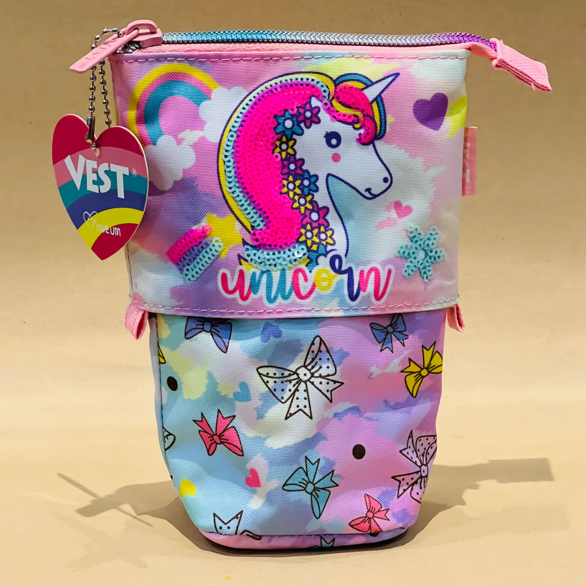 Premium Double Compartment Stand and Slide Pencil Case