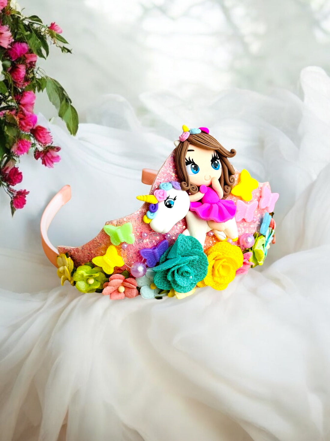 Themed Birthday Hair Accessories for Girls in India — Handmade & Customisable