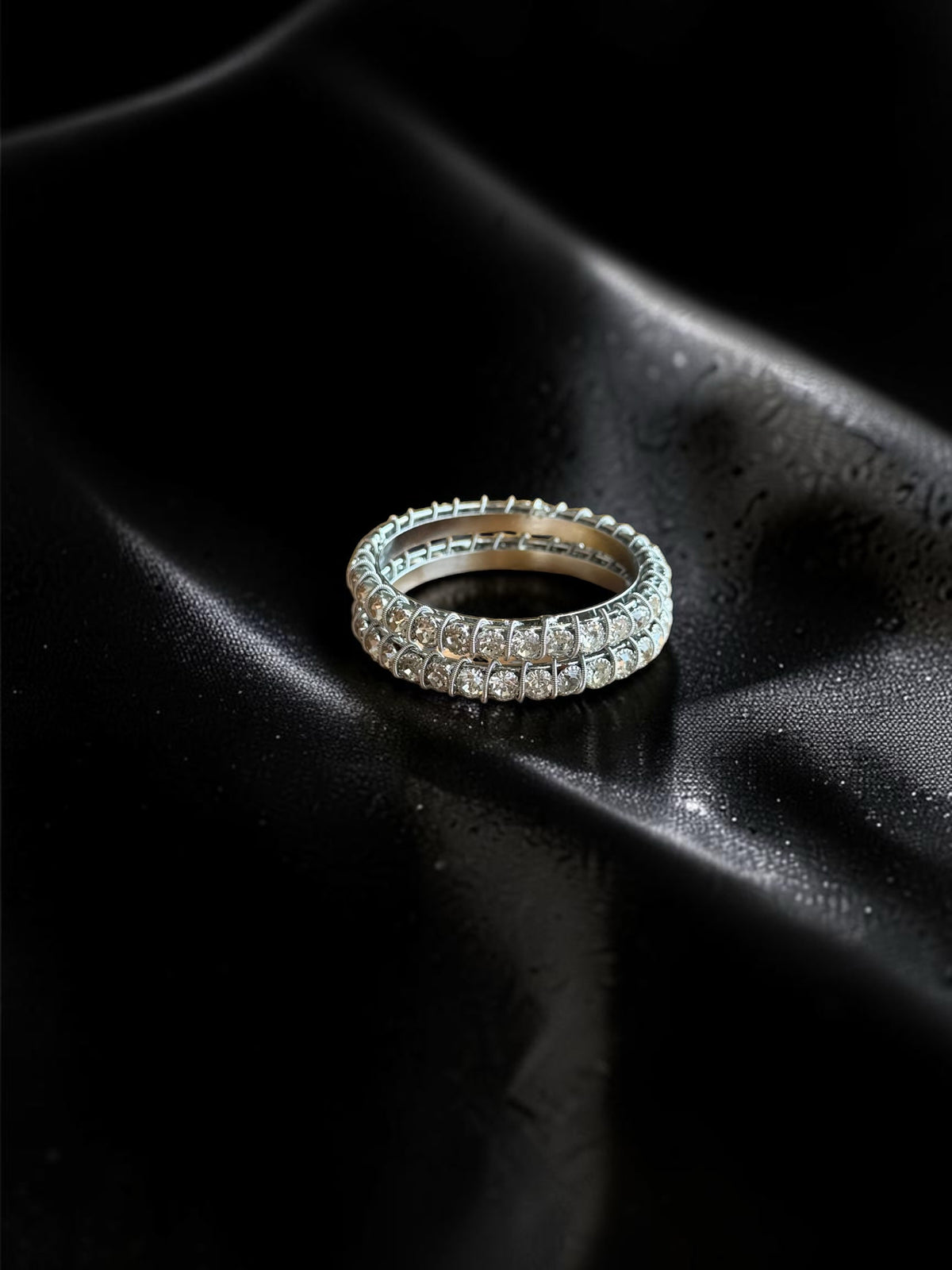Chandni Silver Stone-Studded Kada Stack