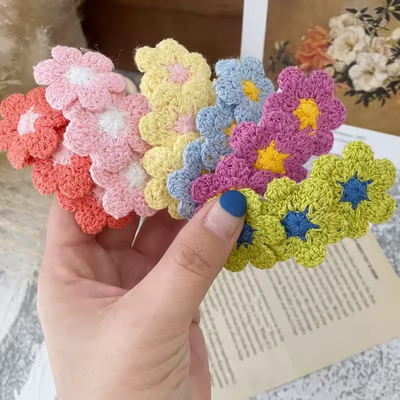 Colorful Flower Barrettes