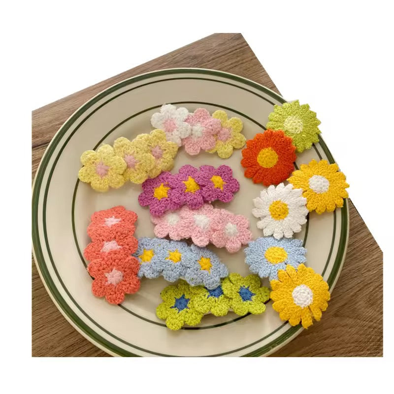 Colorful Flower Barrettes