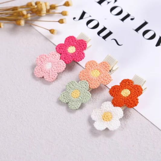 Meadow Bloom Crochet Snap Clip (Assorted Colors)