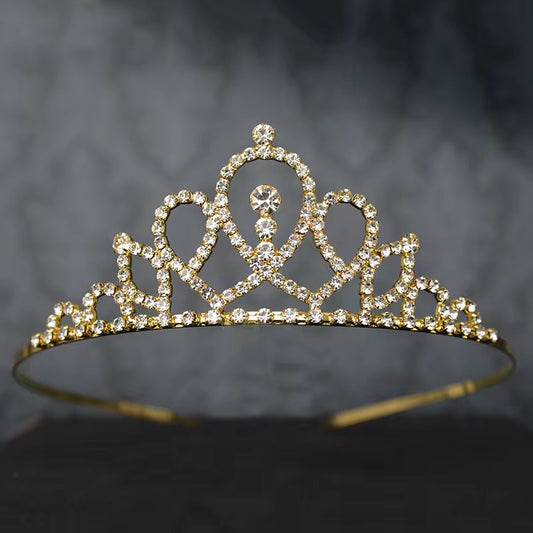 Golden Crystal Tiara (Assorted Designs)