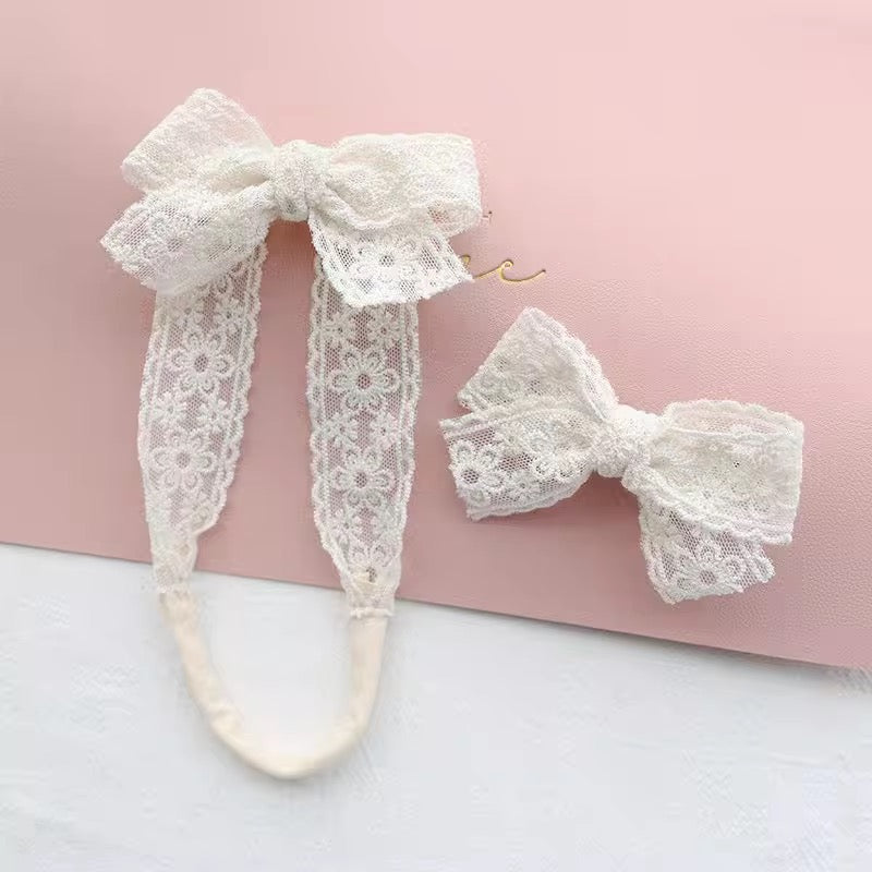 Lace Headband & Clip Set