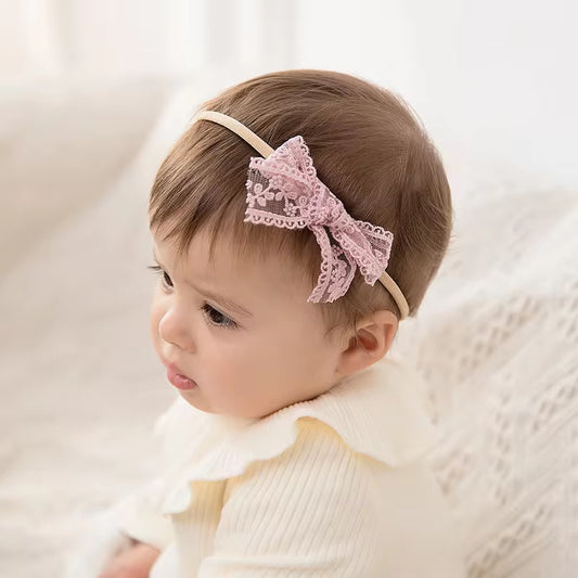 Vintage Crochet Lace Baby Headband