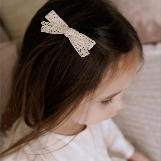 Delicate Lace Bow Hair Clip