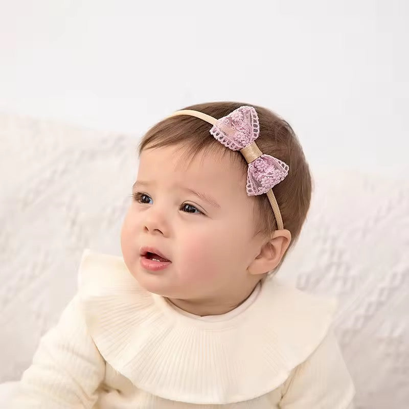Petal Pink Lace Headband