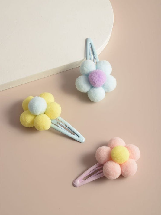 Marshmallow Pom-Pom Bloom Clips Bundle