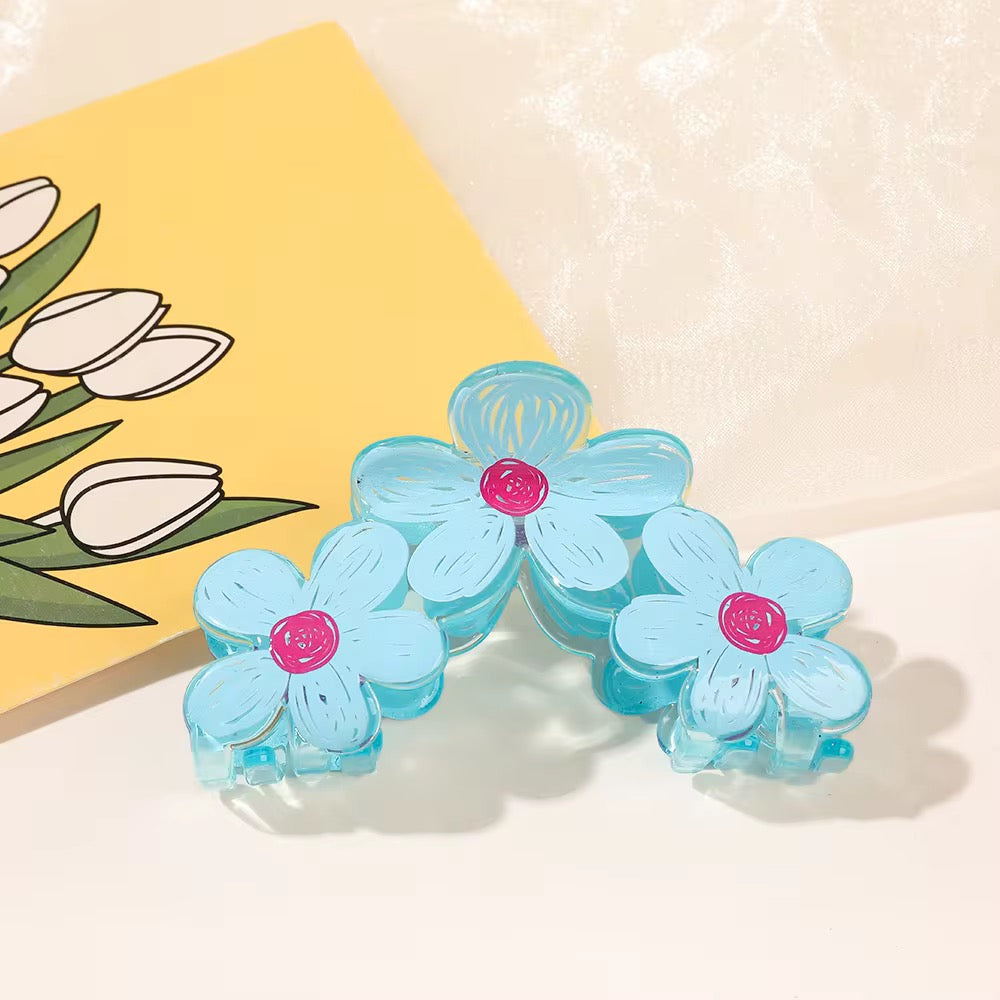 Groovy Blooms Flower Claw Clip!