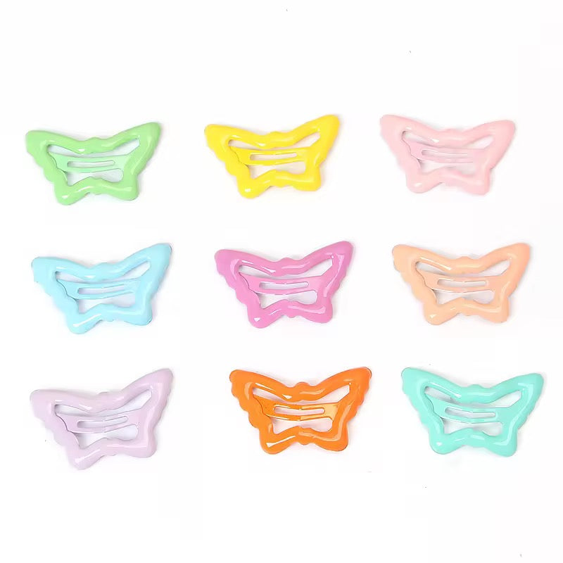 Flutterby Snap Hair Clips (Pair of 3) - Assorted Colors