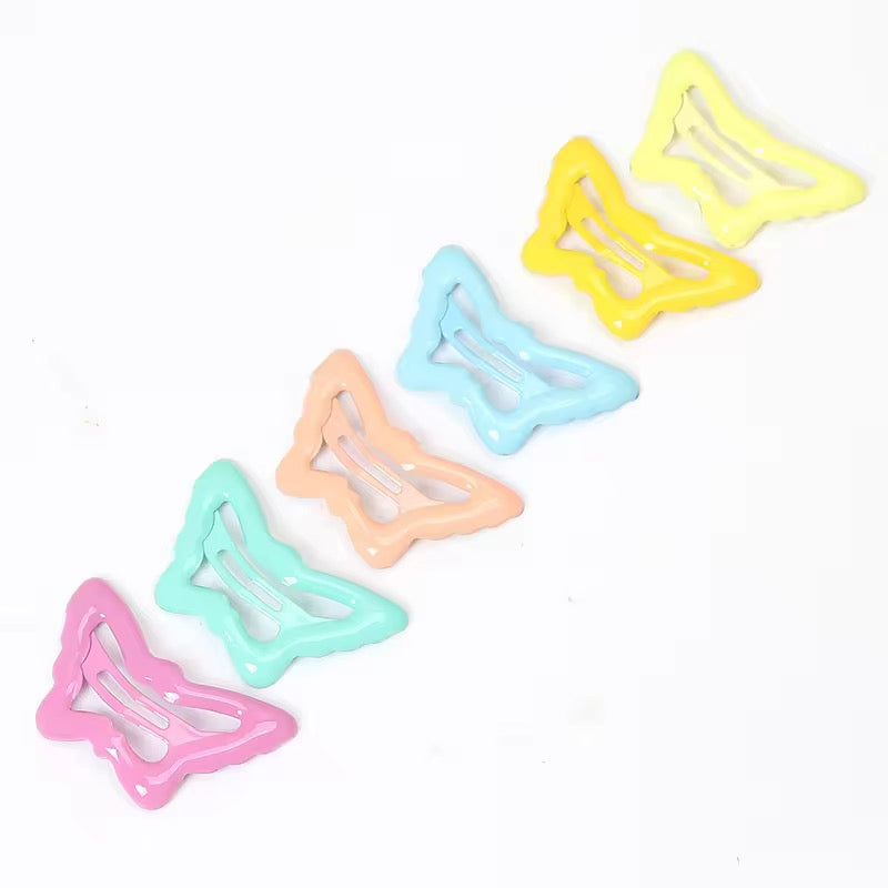 Flutterby Snap Hair Clips (Pair of 3) - Assorted Colors