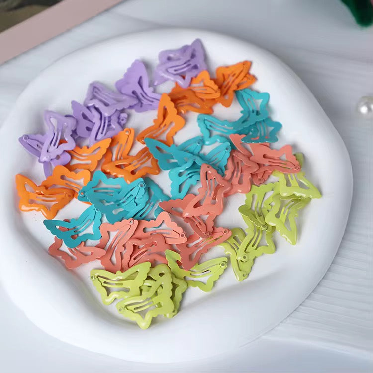 Flutterby Snap Hair Clips (Pair of 3) - Assorted Colors