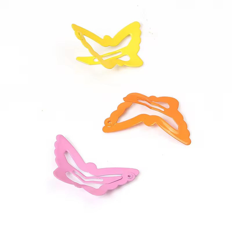 Flutterby Snap Hair Clips (Pair of 3) - Assorted Colors