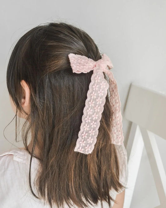 Primrose Lace Long-Tail Bow