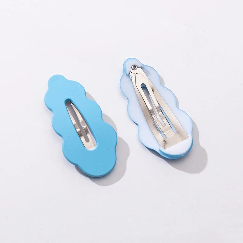 Colorful Cloud Hairpins (Set of 3)