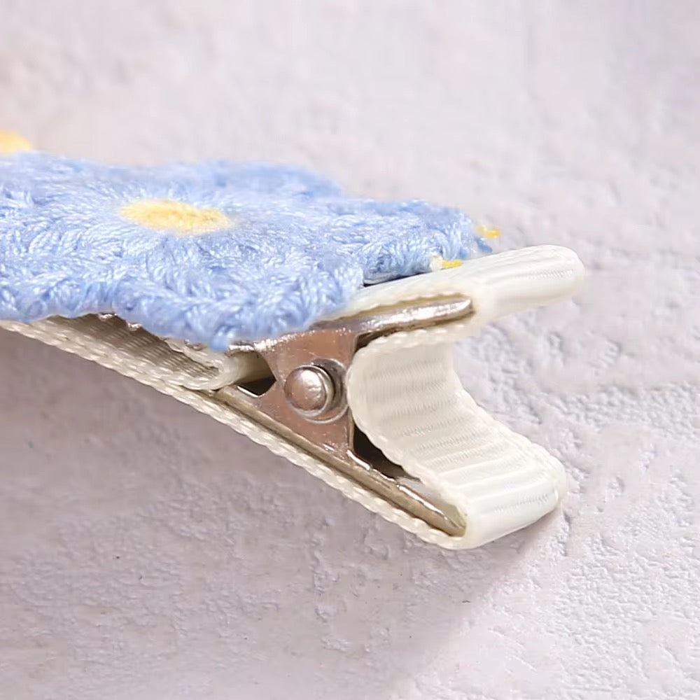 Meadow Bloom Crochet Snap Clip (Assorted Colors)