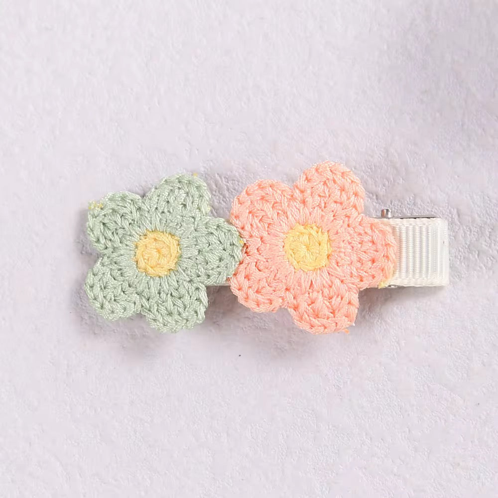 Meadow Bloom Crochet Snap Clip (Assorted Colors)