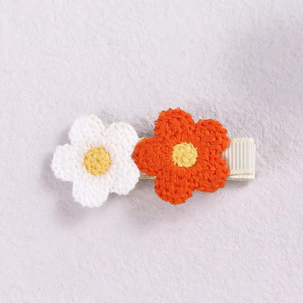 Meadow Bloom Crochet Snap Clip (Assorted Colors)