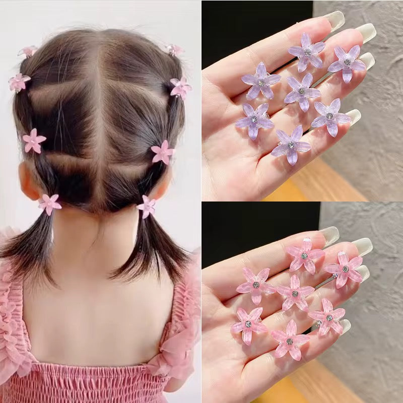 Sparkle Flower Snap Clips for Babies & Toddlers (Set of 5 clips)