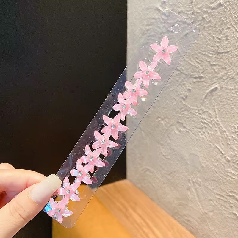 Sparkle Flower Snap Clips for Babies & Toddlers (Set of 5 clips)