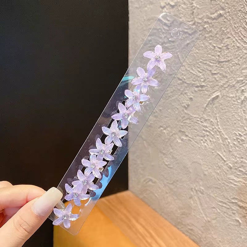 Sparkle Flower Snap Clips for Babies & Toddlers (Set of 5 clips)