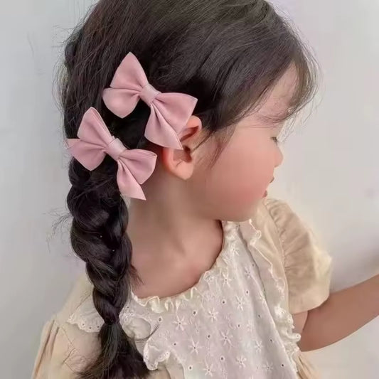 Dainty Satin Bow Pigtails