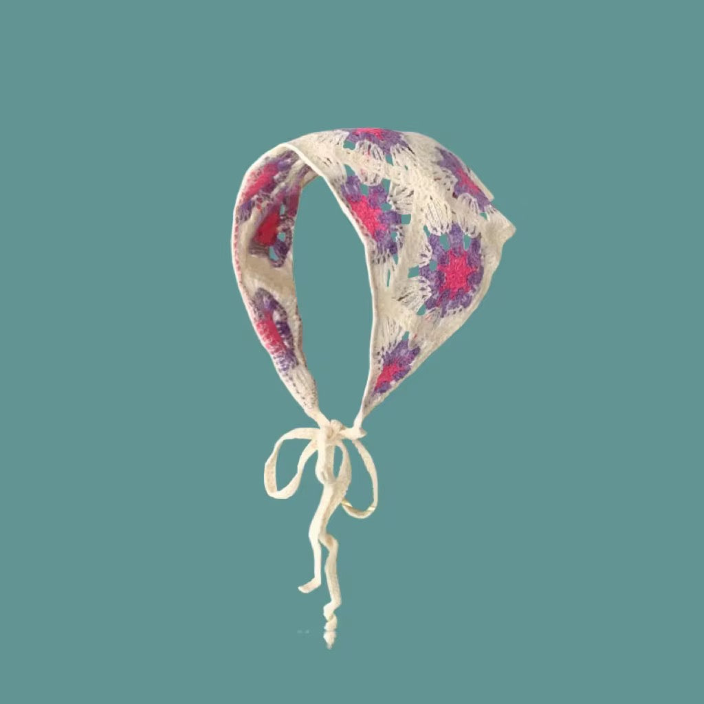 The Meadow-Sweet Crochet Bandana