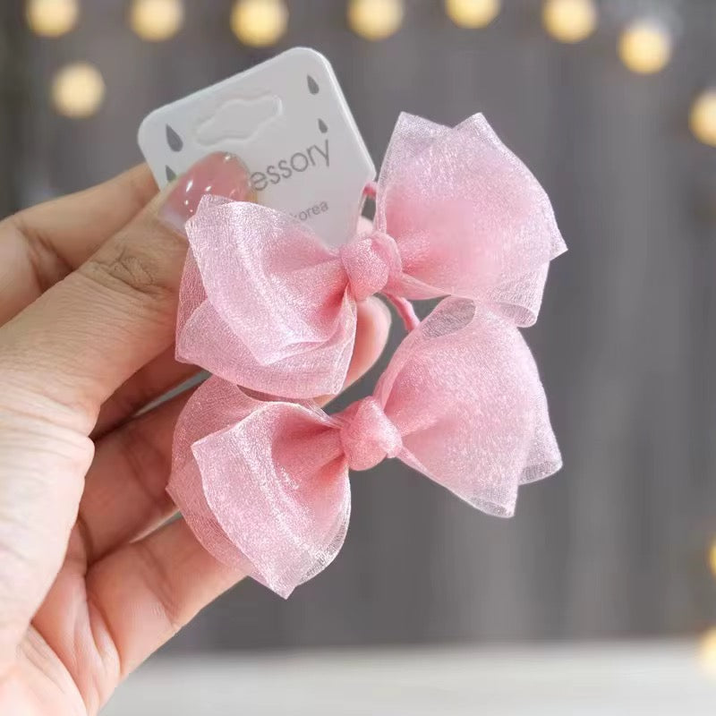 Cloud-Light Organza Pigtails